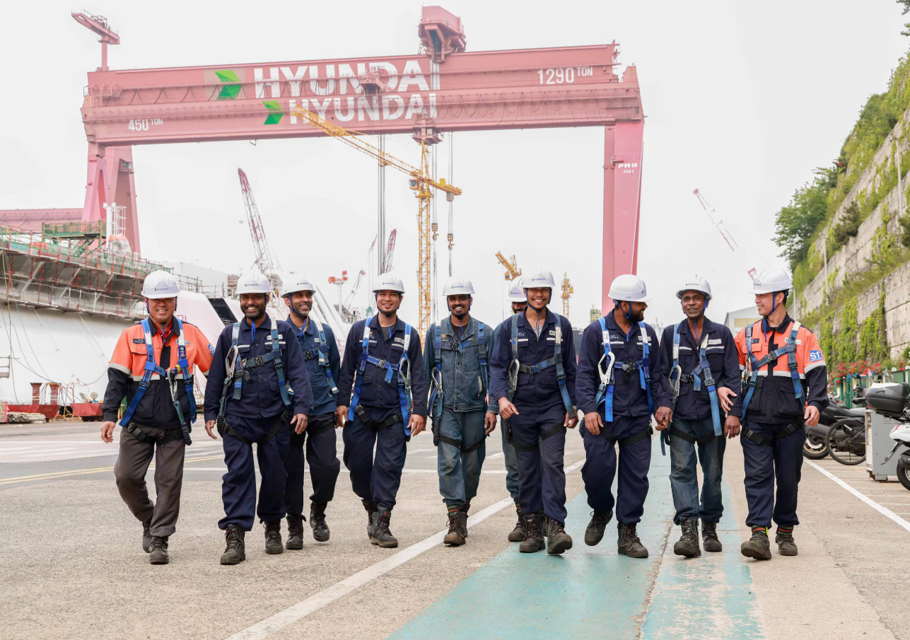 韩国船企，将清退外籍劳工