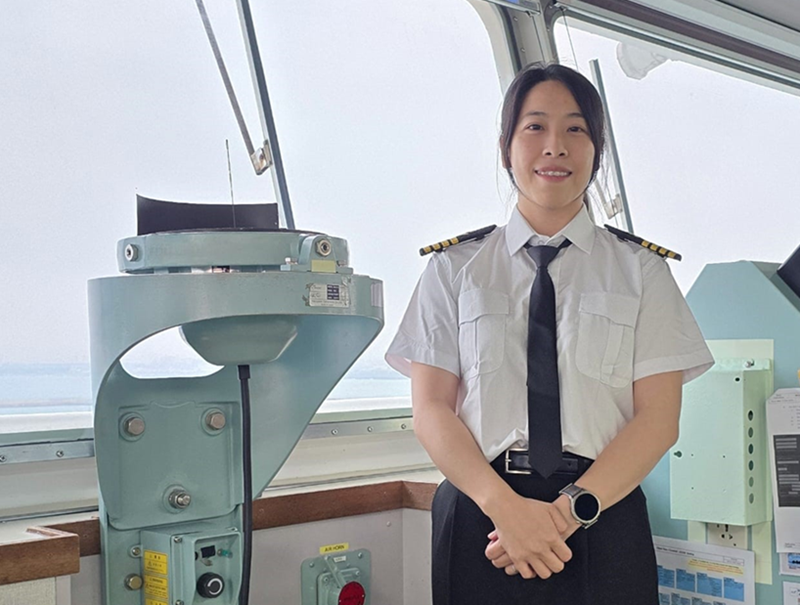 NYK首位女性LNG船船长，来自中国台湾！