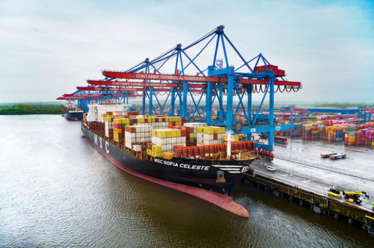 MSC在汉堡港，有一系列大动作