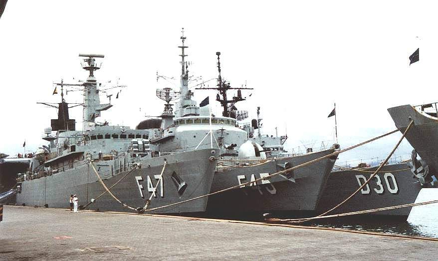 Dodsworth - F 47, Uniao - F 45 and Pernambuco - D 30